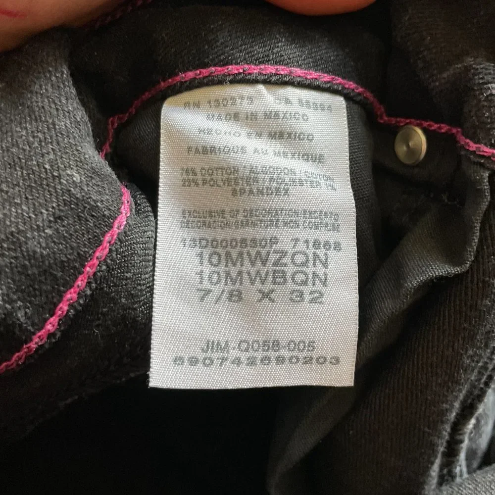 Black Wrangler Jean 7/8 x 32 - Picture 4 of 7